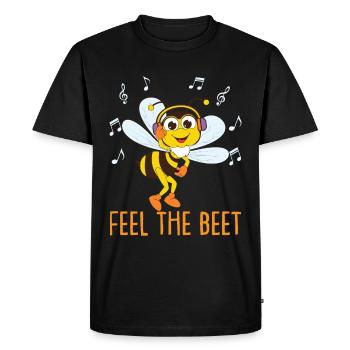 Amoureux de la musique - T-shirt Premium bio Homme - noir - Devant - Nico (187cm)