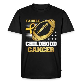 Lutter contre le cancer infantile - T-shirt Premium bio Homme - noir - Devant - Nico (187cm)