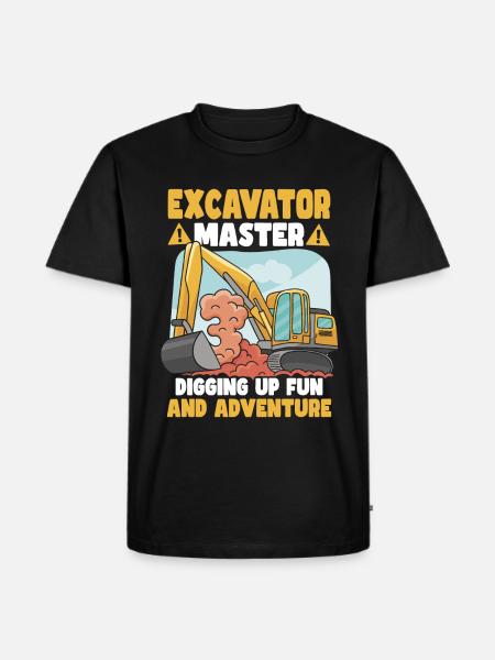 Excavator Master - Men's Premium Organic T-Shirt - black