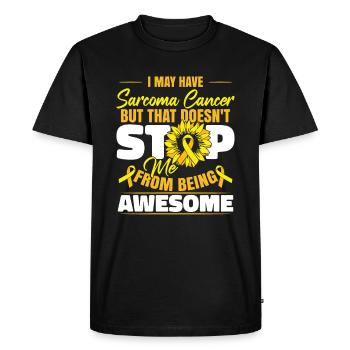 Je peux avoir un cancer du sarcome - T-shirt Premium bio Homme - noir - Devant - Nico (187cm)