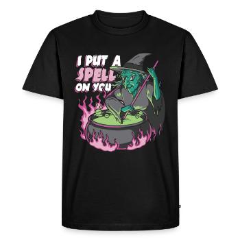 Witch Halloween Costume I Put A Spell On You - Men's Premium Organic T-Shirt - black - Front - Nico (187cm)