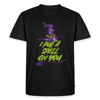 Halloween Witch I Put A Spell On You - Men's Premium Organic T-Shirt - black - Front - Nico (187cm)