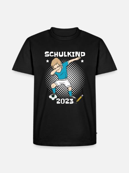Schulkind 2023 - Männer Premium Bio T-Shirt - Schwarz