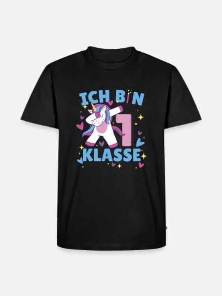 Grundschule Kindergarten Einschulung - Männer Premium Bio T-Shirt - Schwarz