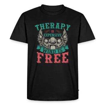 Motorcycle Rider - Men's Premium Organic T-Shirt - black - Front - Nico (187cm)