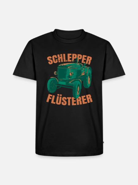Schlepper Flüsterer - Männer Premium Bio T-Shirt - Schwarz