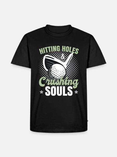 Funny Golfing Lover Golf - Men's Premium Organic T-Shirt - black