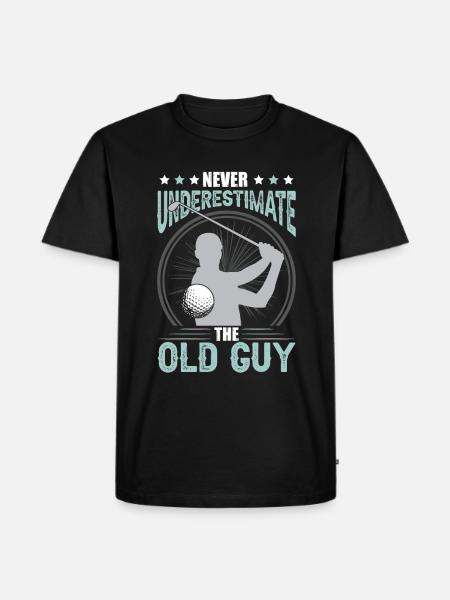 Divertente Golf Lover Men Golf - Herre Premium økologisk T-shirt - sort