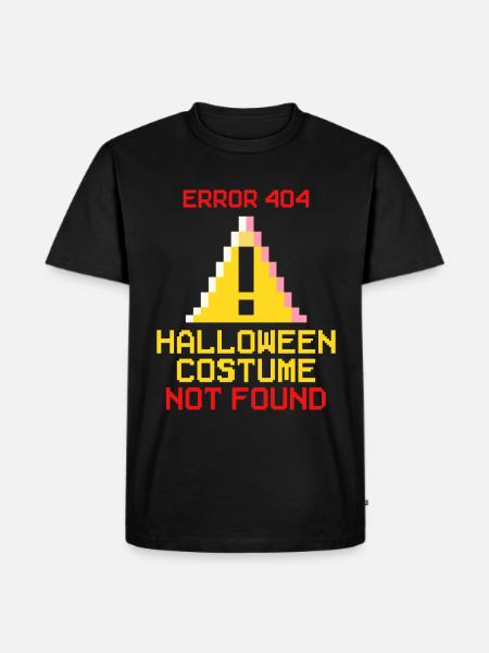Halloween Costume Not Found - Men's Premium Organic T-Shirt - black