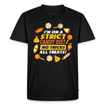 Funny Candy Halloween Costume - Men's Premium Organic T-Shirt - black - Front - Nico (187cm)