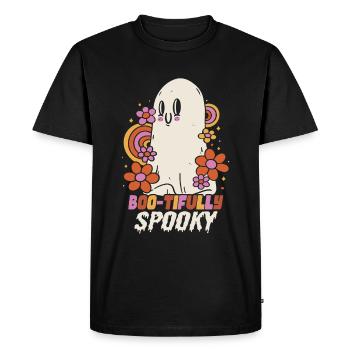 Costume d’Halloween fantôme de fille - T-shirt Premium bio Homme - noir - Devant - Nico (187cm)