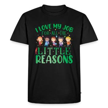Early Childhood Special Education Teacher - Men's Premium Organic T-Shirt - black - Front - Nico (187cm)