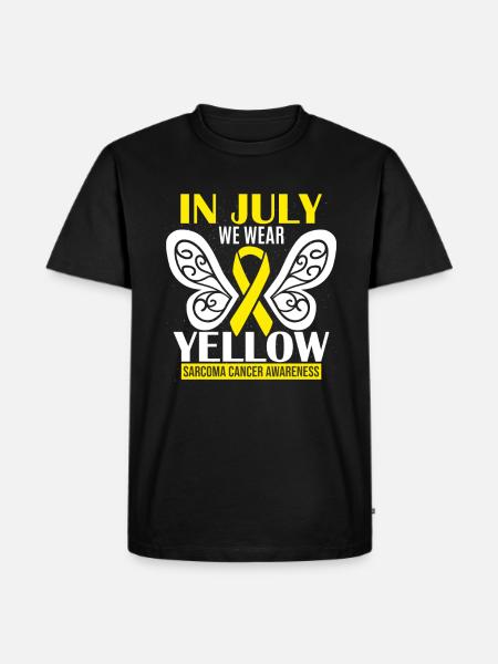 Sarcoma Cancer Awareness - Men's Premium Organic T-Shirt - black