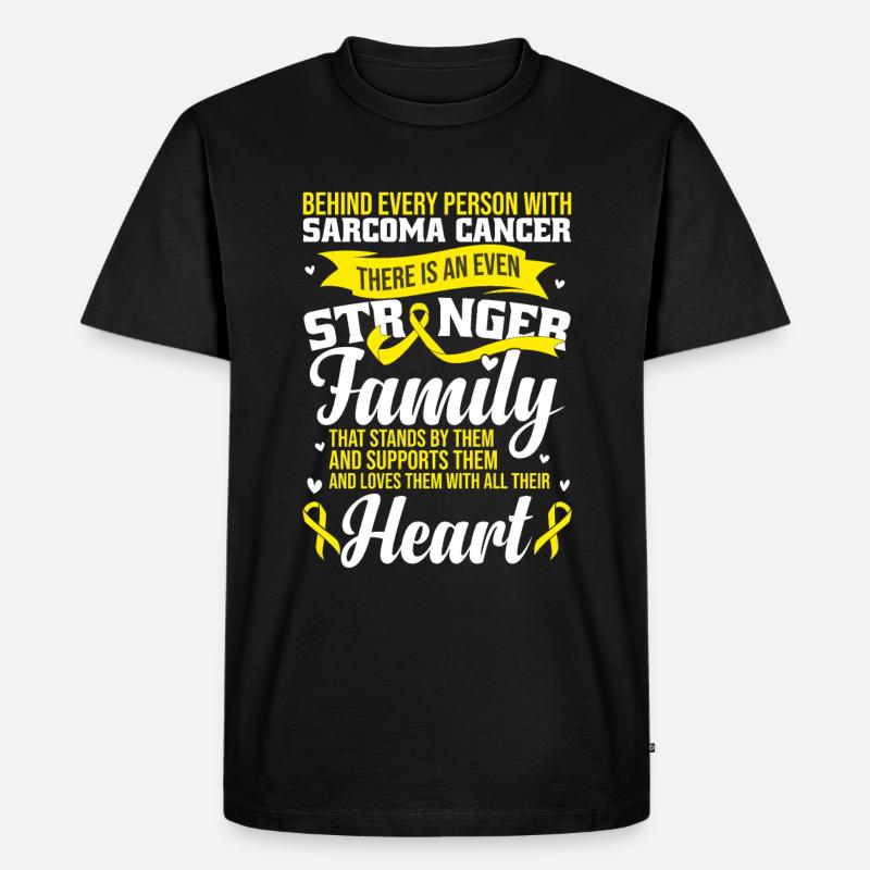 Sarcoma Support - Men's Premium Organic T-Shirt - black