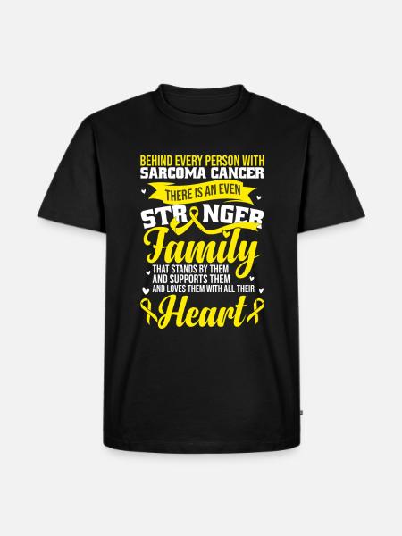 Sarcoma Cancer Support - Men's Premium Organic T-Shirt - black