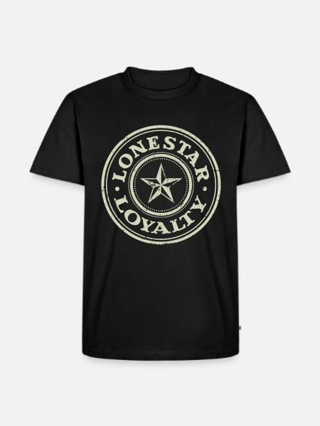 Lone Star Loyalty - Men's Premium Organic T-Shirt - black