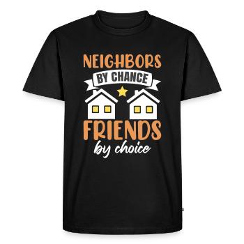 Neighbor Community Neighborhood - Men's Premium Organic T-Shirt - black - Front - Nico (187cm)
