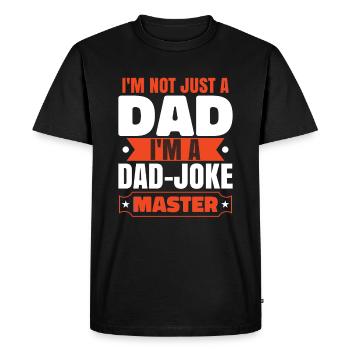 Je suis un maître de blagues de père - T-shirt Premium bio Homme - noir - Devant - Nico (187cm)