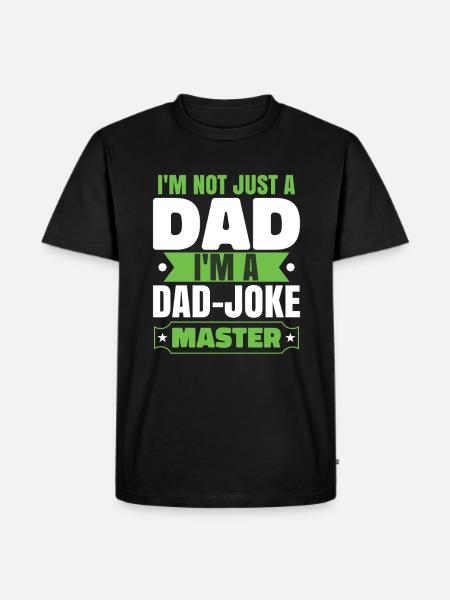 Dad Joke Master - Men's Premium Organic T-Shirt - black