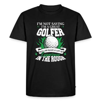 I Do Have A Lot Of Experience In The Rough Golf - Men's Premium Organic T-Shirt - black - Front - Nico (187cm)