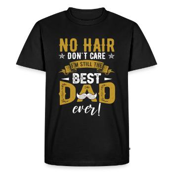 Best Dad Papa Fathers Day - Men's Premium Organic T-Shirt - black - Front - Nico (187cm)