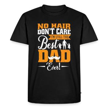 Papa Humour - T-shirt Premium bio Homme - noir - Devant - Nico (187cm)