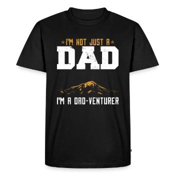 Je suis un papa drôle papa blague blague amoureux - T-shirt Premium bio Homme - noir - Devant - Nico (187cm)