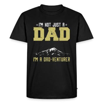 Camper Dad Camping Dad Jokes - Men's Premium Organic T-Shirt - black - Front - Nico (187cm)