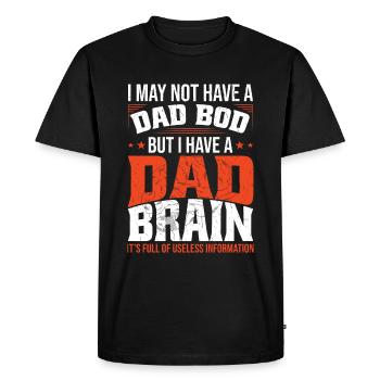 Fête des pères Papa Vêtements Mari Cuisine Papa Blague - T-shirt Premium bio Homme - noir - Devant - Nico (187cm)