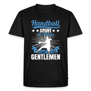 Sport De Voyous Pratiqué Par Des Gentlemen - T-shirt Premium bio Homme - noir - Devant - Nico (187cm)