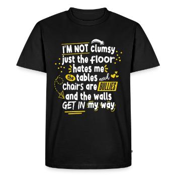 Sarcasme Citation Ironique Humour - T-shirt Premium bio Homme - noir - Devant - Nico (187cm)