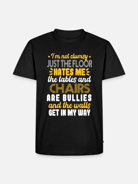 I'm Not Clumsy - Men's Premium Organic T-Shirt - black