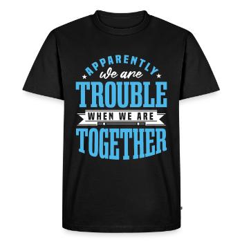 Funny Girls Trip - Men's Premium Organic T-Shirt - black - Front - Nico (187cm)