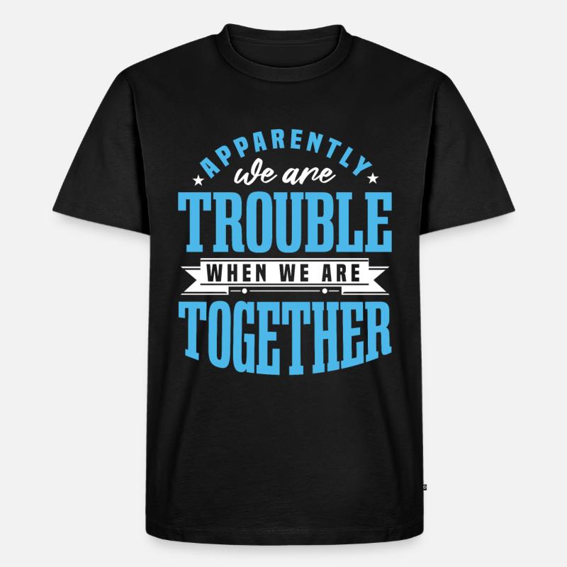 Lustige Mädchen-Reise - Männer Premium Bio T-Shirt - Schwarz