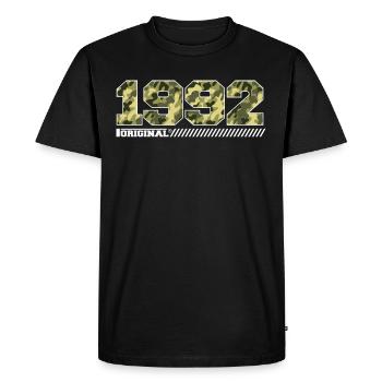 Cadeau d’anniversaire 1992 Vintage 1992 Army - T-shirt Premium bio Homme - noir - Devant - Nico (187cm)