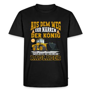 Radlader aus dem Weg Radladerfahrer - Männer Premium Bio T-Shirt - Schwarz - Vorne - Nico (187cm)