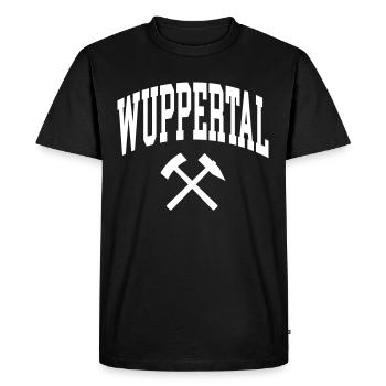 Wuppertal - T-shirt Premium bio Homme - noir - Devant - Nico (187cm)