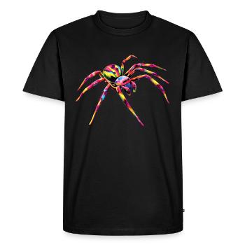 araignée tarentule tarentule amour araignées arachnides - T-shirt Premium bio Homme - noir - Devant - Nico (187cm)