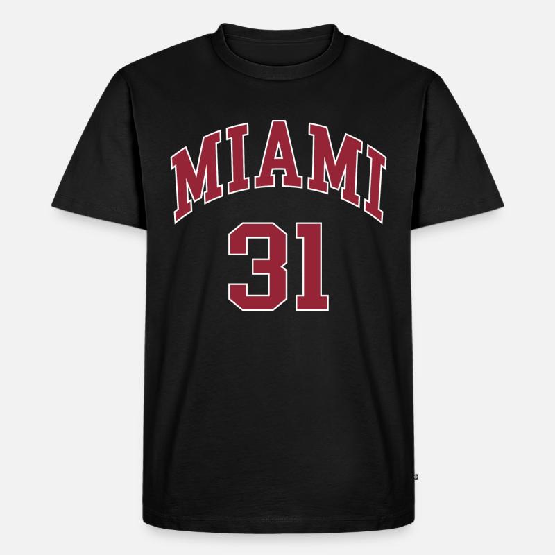 Miami 31 - Männer Premium Bio T-Shirt - Schwarz