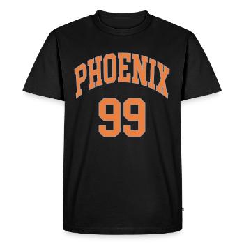 Phoenix 99 - Men's Premium Organic T-Shirt - black - Front - Nico (187cm)