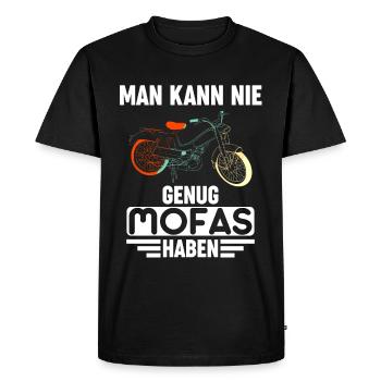 Mobylette Mofa Mofa RDA Hercules Idée cadeau - T-shirt Premium bio Homme - noir - Devant - Nico (187cm)