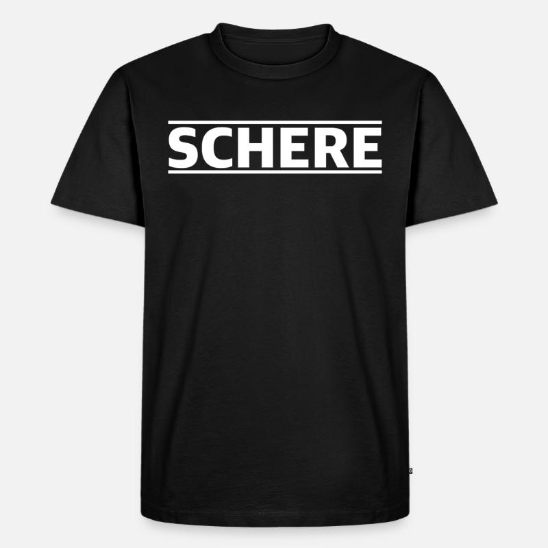 Schere | Fehler eingestehen, YouTube, gamer - Männer Premium Bio T-Shirt - Schwarz