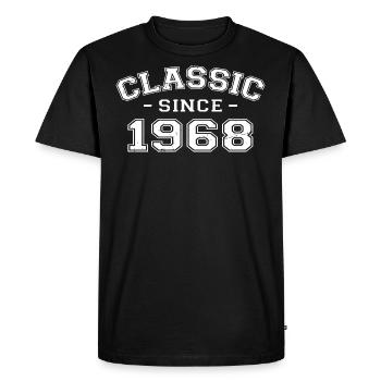 Vintage 1968 cadeau d’anniversaire 1968 classique - T-shirt Premium bio Homme - noir - Devant - Nico (187cm)