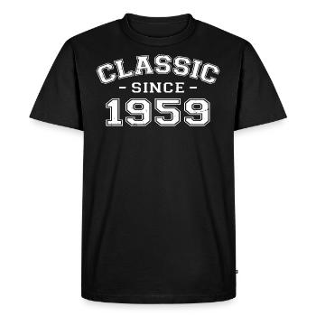 Vintage 1959 cadeau d’anniversaire 1959 classique - T-shirt Premium bio Homme - noir - Devant - Nico (187cm)