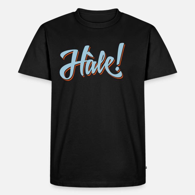 Hale ! - Männer Premium Bio T-Shirt - Schwarz