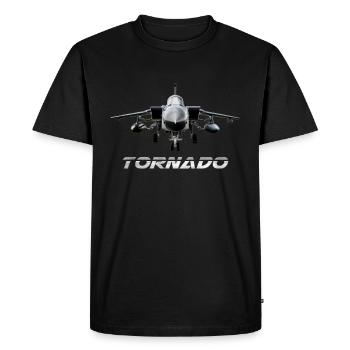 Tornado Jet Avion - T-shirt Premium bio Homme - noir - Devant - Nico (187cm)