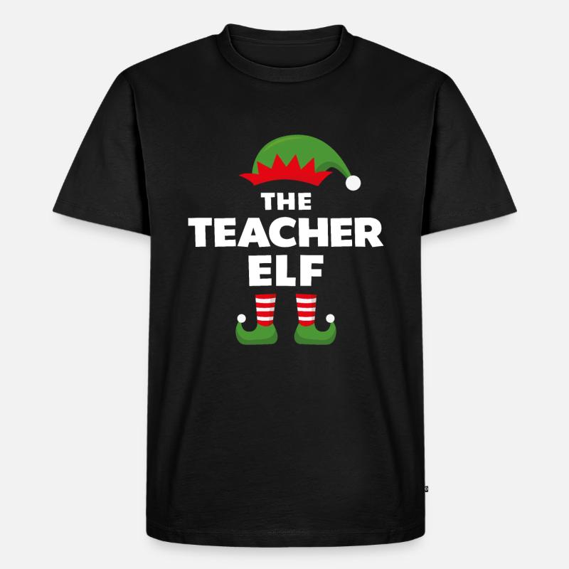 Der Lehrer Elf - Männer Premium Bio T-Shirt - Schwarz