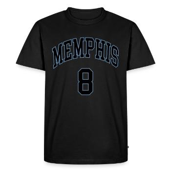 Memphis 8 - T-shirt Premium bio Homme - noir - Devant - Nico (187cm)