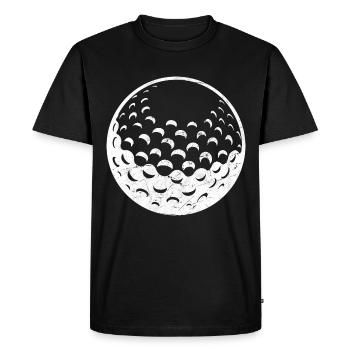 Golfball Balle de golf Golfer Golfen - T-shirt Premium bio Homme - noir - Devant - Nico (187cm)