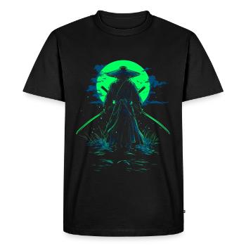 Samouraï Épéiste Ronin Guerrier Katana - T-shirt Premium bio Homme - noir - Devant - Nico (187cm)